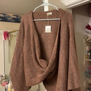 Browns recycled cross front poncho NWT never worn OSA